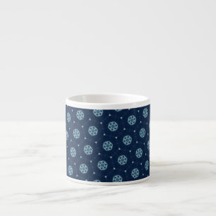 Indigo Spirit: Boho African Geometry Espresso Cup