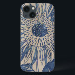 Indigo Sunflower iPhone 13 Case<br><div class="desc">Floral</div>