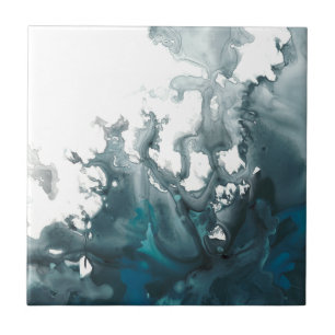 Indigo Tempest Ceramic Tile