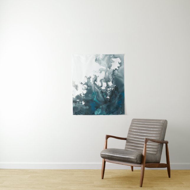 Indigo Tempest Tapestry (In Situ)