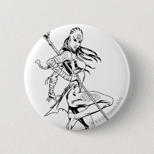 Indigo Tribe 3 6 Cm Round Badge