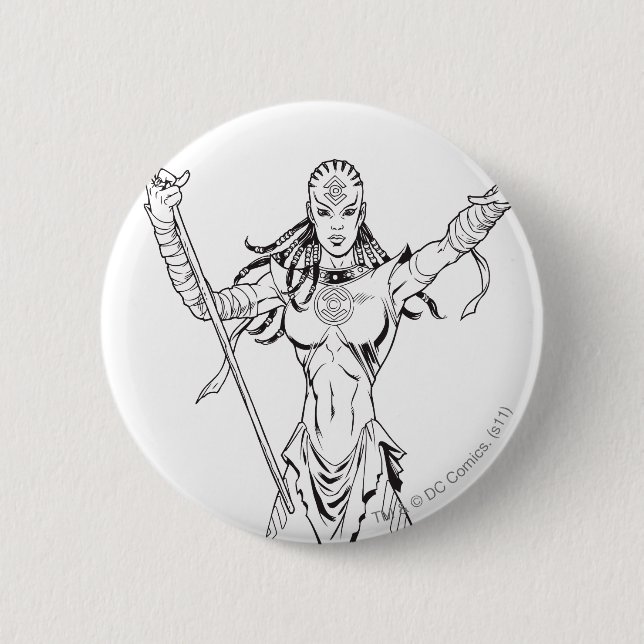 Indigo Tribe 6 Cm Round Badge (Front)