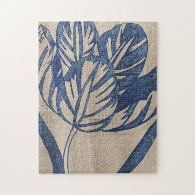 Indigo Tulip Jigsaw Puzzle (Vertical)