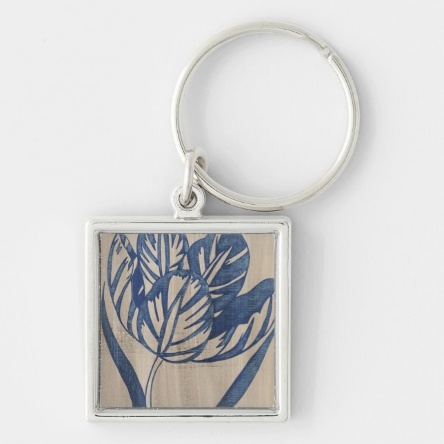 Indigo Tulip Key Ring (Front)