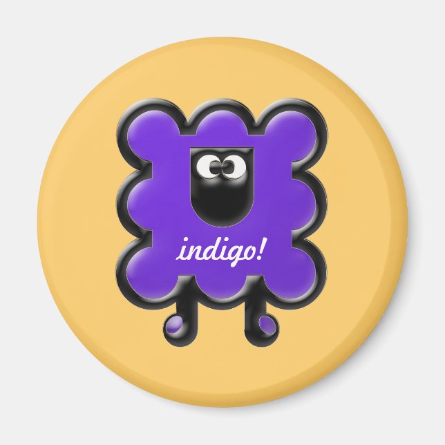 indigo woollie magnet (Front)