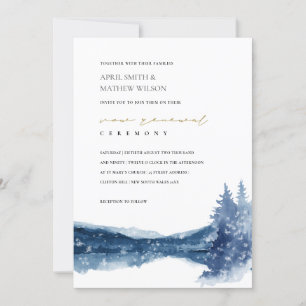 INDIGOBLUE MOUNTAIN LAKE SNOW VOW RENEWAL INVITE
