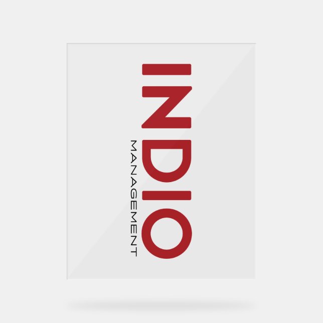 INDIO_Accrylic Sign (Front)