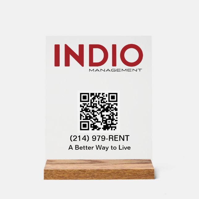 INDIO_ ACRYLIC SIGN (Front)