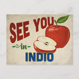 Indio California Apple - Vintage Travel Postcard