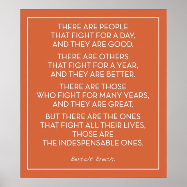 INDISPENSABLE ONES POSTER (Front)