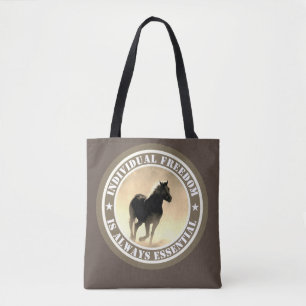 Individual Freedom (horse) Tote Bag