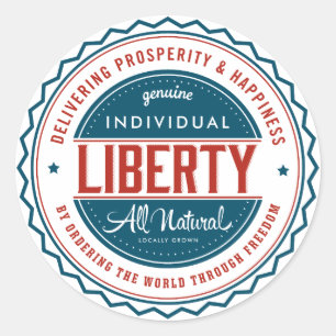 Individual Liberty Classic Round Sticker