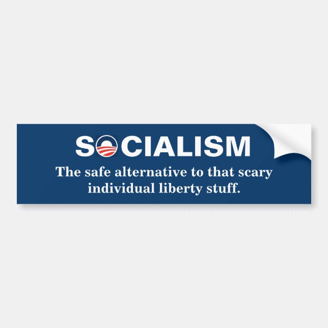 Individual liberty is too scary bumper sticker (Front)