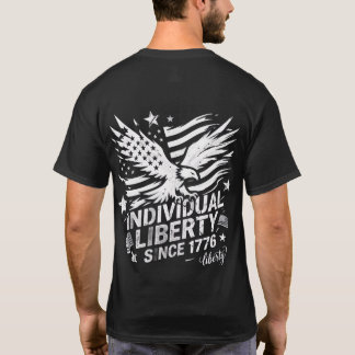 Individual Liberty Since 1776 American Eagle Graph T-Shirt