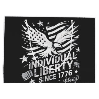 Individual Liberty Since 1776 Patriotic Large Gift Bag