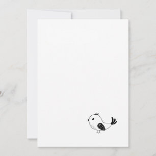 Individual Little bird Invitation