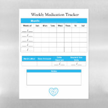 Individual Weekly Medication Tracker