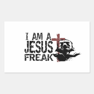 Individuality - I am a Jesus Freak Rectangular Sticker
