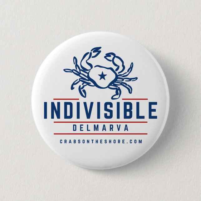 Indivisible DelMarVa Button (Front)