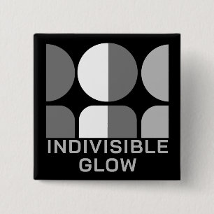 Indivisible GLOW Group Gray 15 Cm Square Badge