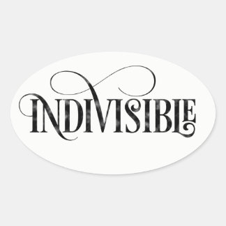 Indivisible Sticker (Oval)