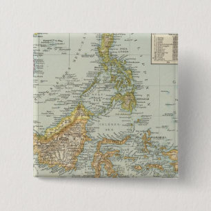 Indo china and Malaysian Archipelago 15 Cm Square Badge