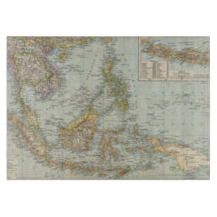 Indo china and Malaysian Archipelago Cutting Board