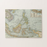 Indo china and Malaysian Archipelago Jigsaw Puzzle<br><div class="desc">Hinterindien,  Malayische Archipel. By (Andree,  Richar) (188). Published by ''Leipzig: Velhagen & Klasing''.</div>