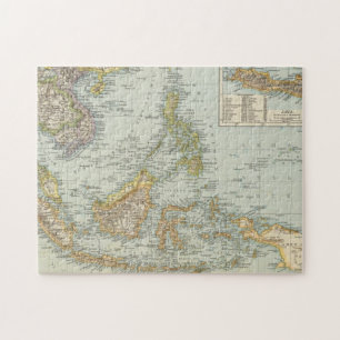 Indo china and Malaysian Archipelago Jigsaw Puzzle