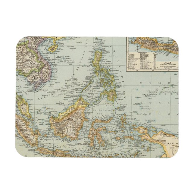 Indo china and Malaysian Archipelago Magnet (Horizontal)