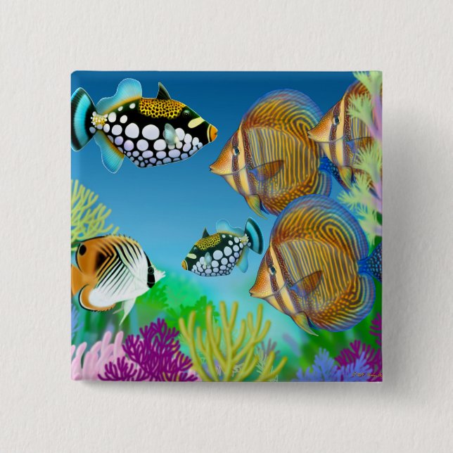 Indo Pacific Reef Fish Pin (Front)