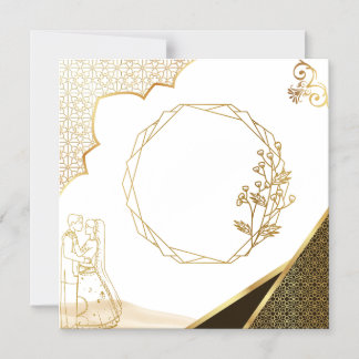 Indo-Pak Style Wedding Invitation Card