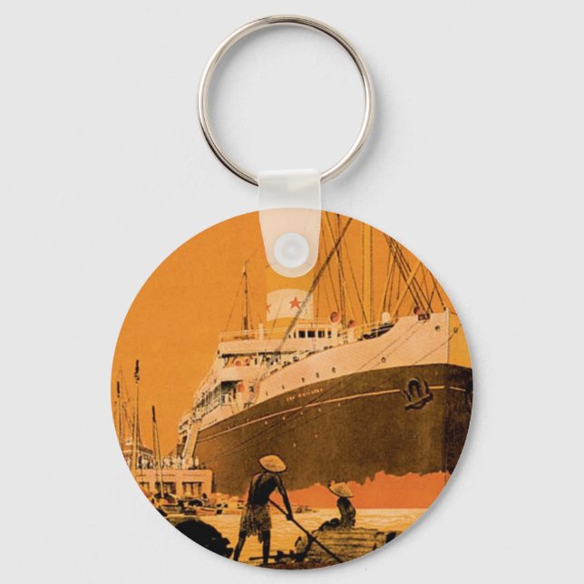 Indochine Chargeurs Reunis Key Ring (Front)
