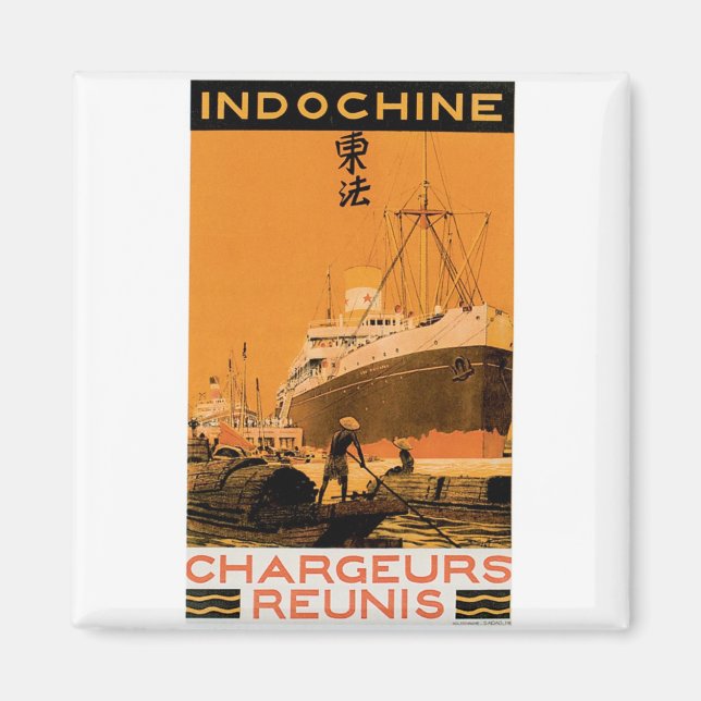 Indochine Chargeurs Reunis Magnet (Front)