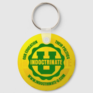 "Indoctrinate U" Radiation Logo Keychain