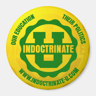 "Indoctrinate U" Radiation Logo Round Magnet