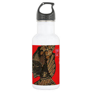Indonesi Shadow Puppet Hohoho Design on Red canvas 532 Ml Water Bottle