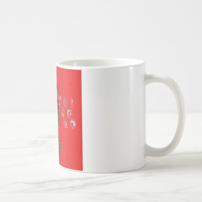 Indonesi Shadow Puppet Hohoho Design on Red canvas Coffee Mug (Right)
