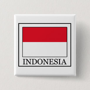 Indonesia 15 Cm Square Badge