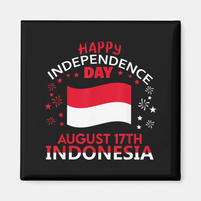Indonesia 80th Independence Day Indonesian Pride Magnet (Front)