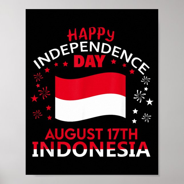 Indonesia 80th Independence Day Indonesian Pride Poster (Front)