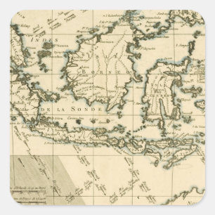 Indonesia and the Philippines Square Sticker