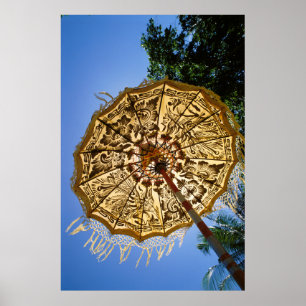 Indonesia, Bali   Temple Umbrella Poster
