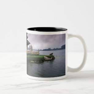 Indonesia, Bali, Ulun Danu Temple. Two-Tone Coffee Mug