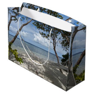 Indonesia Beach Landscape Photo Tissue Paper Large Gift Bag