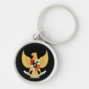 indonesia emblem key ring