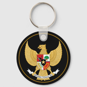indonesia emblem keychain