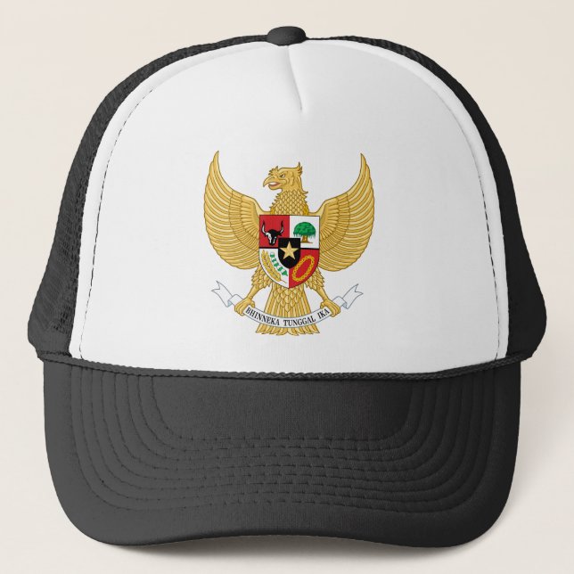 indonesia emblem trucker hat (Front)