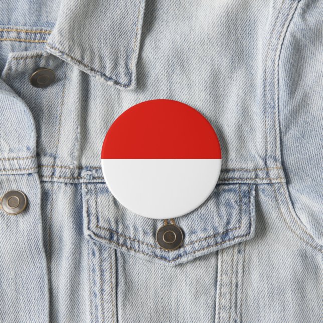 Indonesia flag 7.5 cm round badge (In Situ)