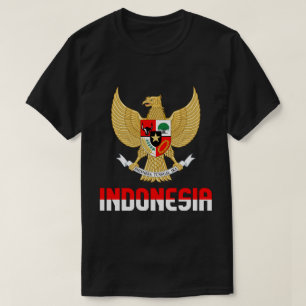 Indonesia Flag and Coat Of Arms Patriotic T-Shirt